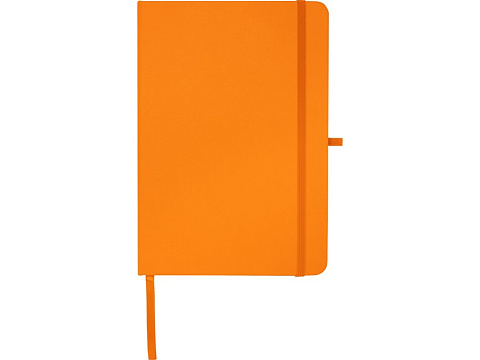 Teak блокнот А5 из переработан. материала в твердой обложке с линован. страницами - Оранжевый - рис 2.
