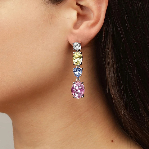 Серьги CARMEN SS PASTEL MULTI Dyrberg Kern 440021 - рис 2.