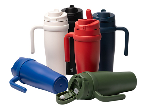 Термокружка KALAM/КАЛАМ с двойными стенками, красный - рис 2.