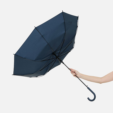 Зонт-трость Jolly Brolly, темно-синий - рис 8.