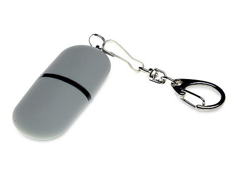 Флешка Goutte Soft-touch на 128 Гб, серый