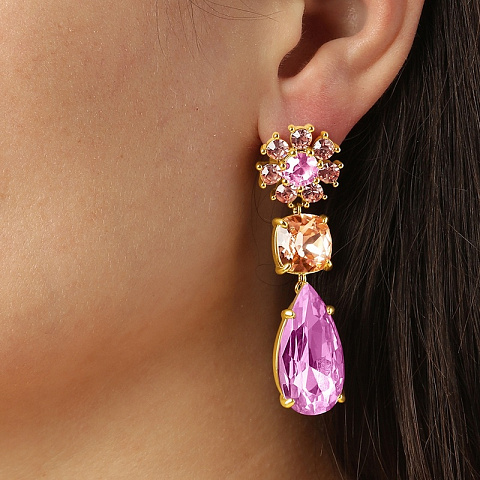 Серьги MISIA SG ROSE / PEACH Dyrberg Kern 460513 - рис 2.