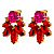 Серьги DRAGO SG RED / PINK Dyrberg Kern 470064 - миниатюра - рис 4.