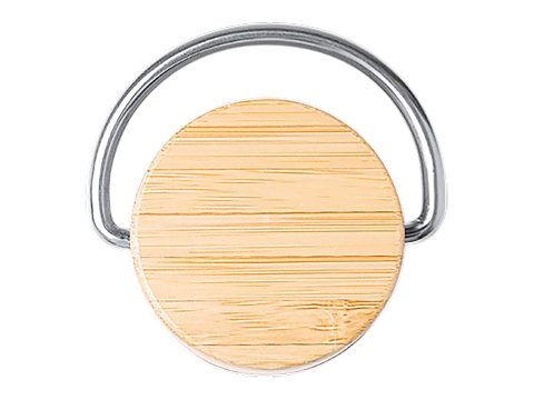 Термобутылка Мэйер из нержавеющей стали, с бамбуковой крышкой, серебристый - рис 2.