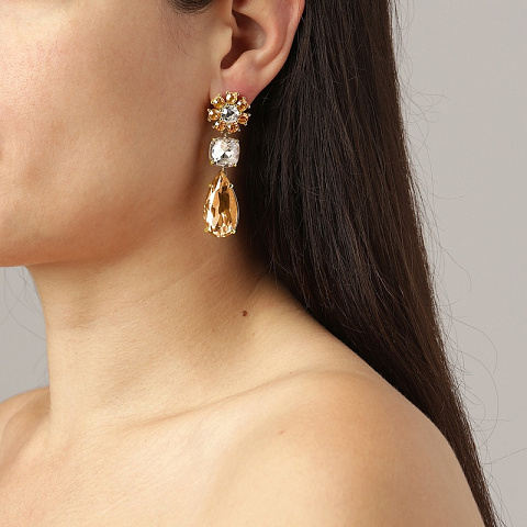 Серьги MISIA SG GOLDEN Dyrberg Kern 460512 - рис 4.
