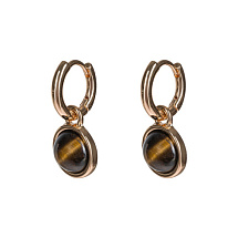 Серьги TIGER EYE Fiore Luna LE1115 BR/G