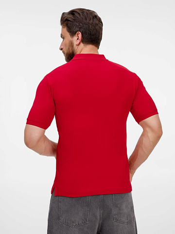 Рубашка поло унисекс Upswing, красная - рис 7.