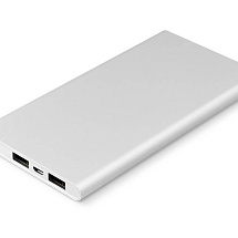 Внешний аккумулятор Rombica NEO AX70L, 7 000 мАч, алюминий, серебристый, чехол