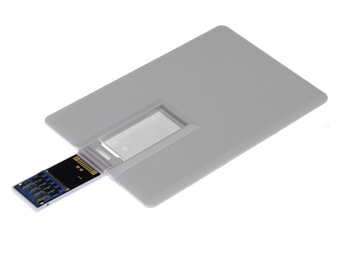 Флешка Визитка на 64 Гб, белый - рис 3.