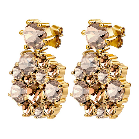 Серьги FREESIA SG GOLDEN Dyrberg Kern 480066 - рис 4.