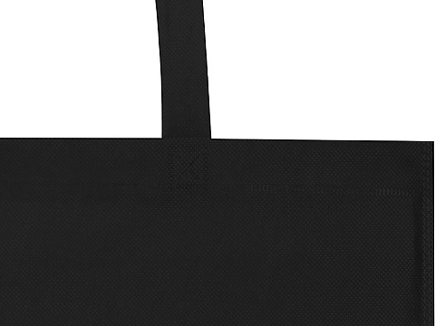 Экосил эко-сумка для конференций из нетканого материала, переработанного по стандарту GRS, объемом 6 л, черный - рис 4.