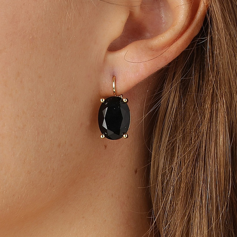 Серьги CHANTAL SG BLACK Dyrberg Kern 430084 - рис 2.