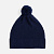 Шапка Catch Match с помпоном, темно-синяя - миниатюра