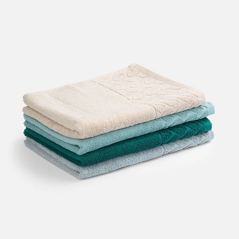 Полотенце махровое Hoya, большое, голубое - рис 5.