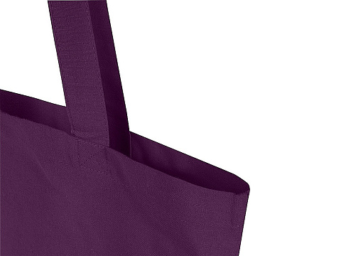 Мадрас Блэнд эко-сумка из переработанного хлопка GRS плотностью 140 г/м² объемом 7 л - Фиолетовый - рис 4.