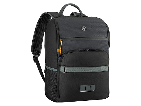Рюкзак WENGER Move 16, чёрный, переработанный ПЭТ, 33 x 19 x 44 см, 22 л - рис 3.