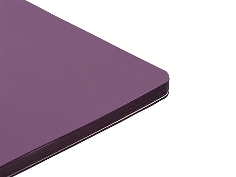 Блокнот Audrey А5 на сшивке в гибкой обложке софт-тач, фиолетовый - рис 2.