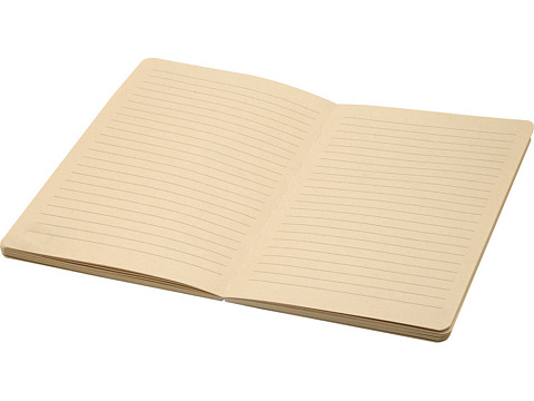 Блокнот из сахарного тростника и RPET А5 Liliana, натуральный/черный - рис 2.