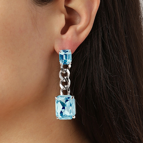 Серьги CALLA SS AQUA Dyrberg Kern 460011 - рис 4.