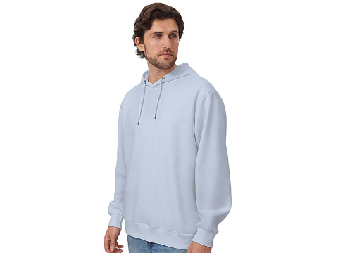 Толстовка с капюшоном оверсайз Lisbon унисекс, небесно-голубой - рис 4.