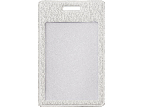 Бейдж с рулеткой-карабин Favor, белый - рис 3.