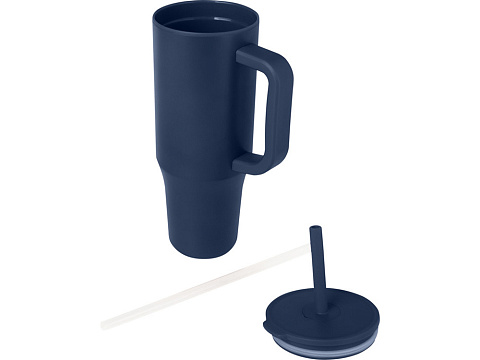 Brady термостакан с силиконовой трубочкой, объемом 900 мл, сертифицированный согласно RCS - Темно - синий - рис 3.