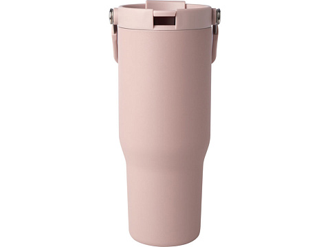 Термостакан Bronx/Бронкс объемом 900 мл из меди и переработанной нержавеющей стали, сертифицированной по стандарту RCS, с вакуумной изоляцией и крышкой с двойной функцией - Пыльно-розовый - рис 2.