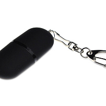 Флешка Goutte Soft-touch на 16 Гб, черный