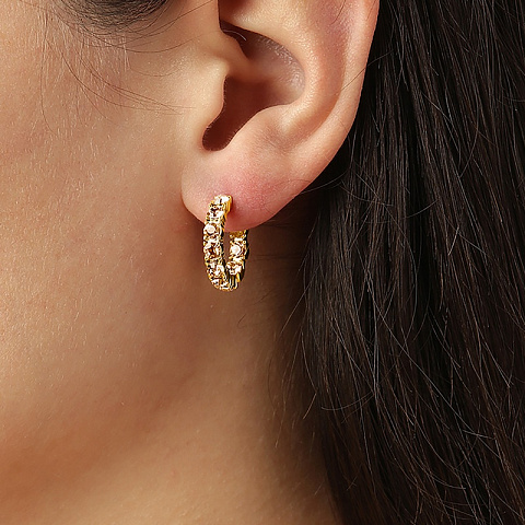 Серьги RAQUEL SG GOLDEN Dyrberg Kern 460062 - рис 4.