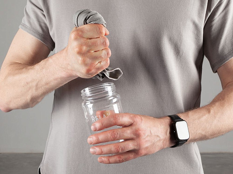 Охлаждающее полотенце Weddell ver.2, серое - рис 7.