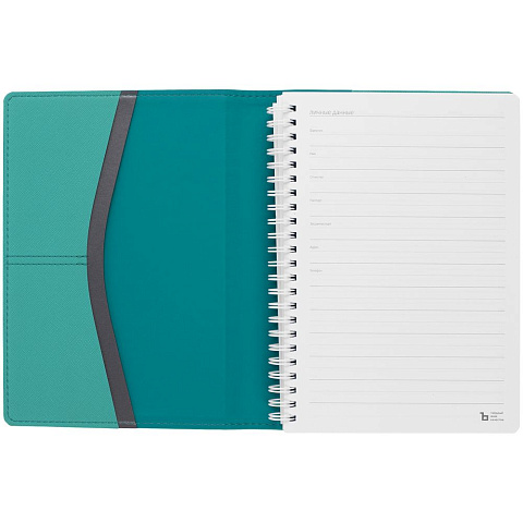 Ежедневник Spring Touch, недатированный, бирюзовый - рис 5.