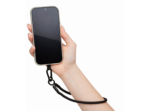 Ремешок на руку для телефона Бэнди, черный - рис 5.