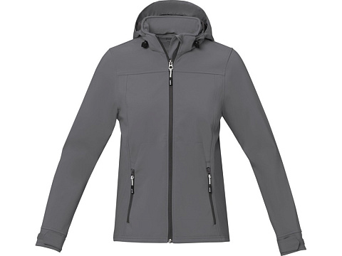 Куртка софтшел Langley женская, steel grey - рис 2.