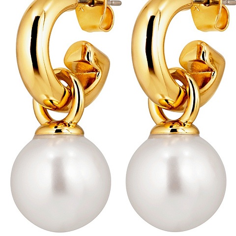 Серьги LONA SG WHITE PEARL - рис 4.