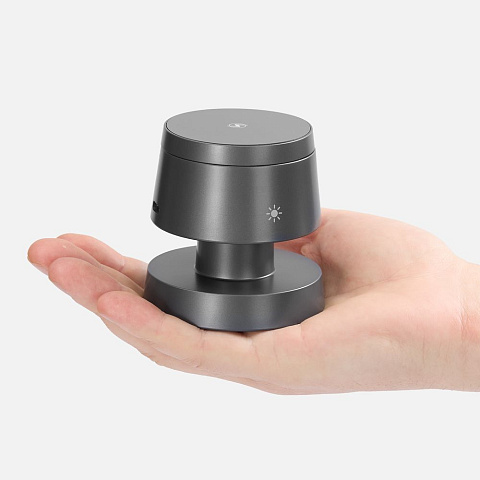 Станция беспроводной зарядки с подсветкой Lume, серая - рис 6.