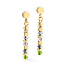 Серьги Brown-Olive Coeur de Lion 4359/21-1109