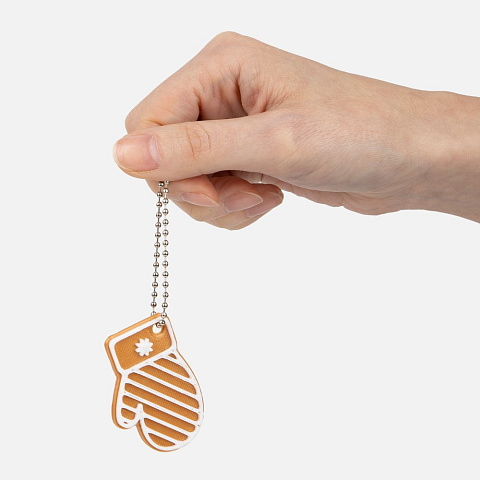 Мини-подвеска «Пряник», варежка - рис 3.