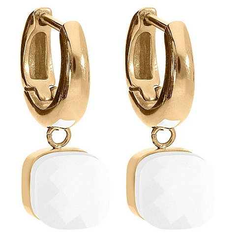 Серьги FIRENZE (G) White Qudo 107001/20-5420 - рис 2.