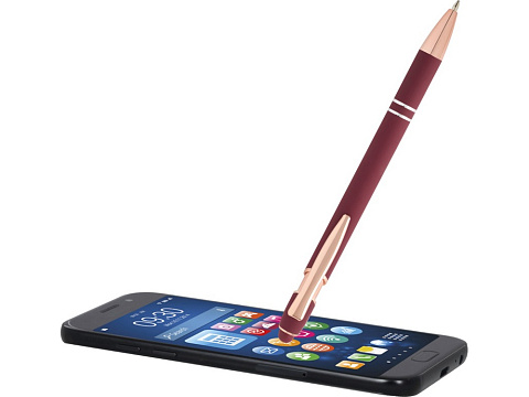 Nanna шариковая ручка с отделкой из розового золота - Бургунди (синие чернила) - рис 5.