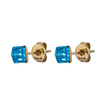 Пусеты Aquamarine Fiore Luna SWE2127/1 A G