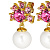 Серьги VERONICA SG ROSE Dyrberg Kern 440001 - миниатюра - рис 3.