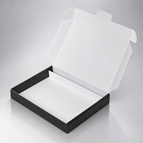 Подарочная коробка под ежедневник и ручку Дуэт, черный