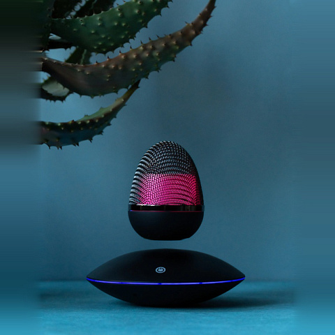 Левитирующая Bluetooth колонка с подсветкой черная - рис 7.