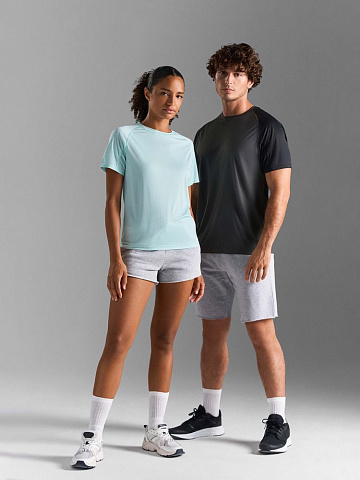 Футболка спортивная унисекс Vortex, белая - рис 8.