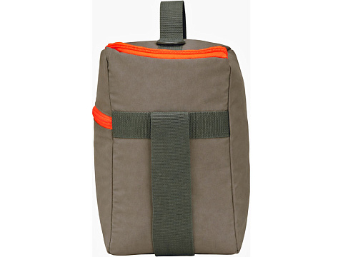 Изотермическая сумка-холодильник Neo Classic c контрастной молнией, серый/оранжевый - рис 5.