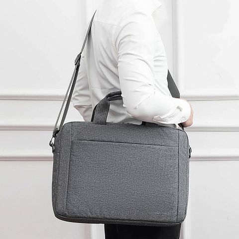 Cумка для ноутбука L225, темно-серая - рис 17.