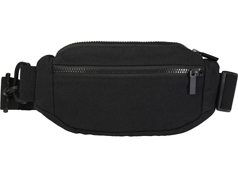 Кресент сумка через плечо Aware™ плотностью 500 г/м² из переработанного материала, черный - рис 2.