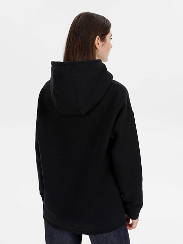 Худи оверсайз унисекс Snuggie, черное - рис 10.