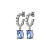 Серьги BARBARA SS LIGHT BLUE - миниатюра