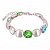 Браслет Cristal, Light blue, Green - миниатюра